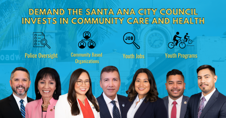 Demand The Santa Ana City Council Invest In Community Care And Health Chispa 1835